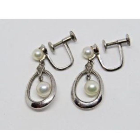 Mikimoto Jewelry - MIKIMOTO Sterling Silver Pearl Drop Earrings Mikimoto Jewelry - MIKIMOTO Sterling Silver Pearl Drop Earrings